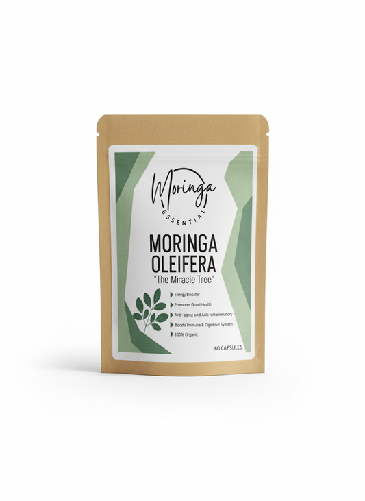 Organic Moringa Oleifera 60-Capsule Bag